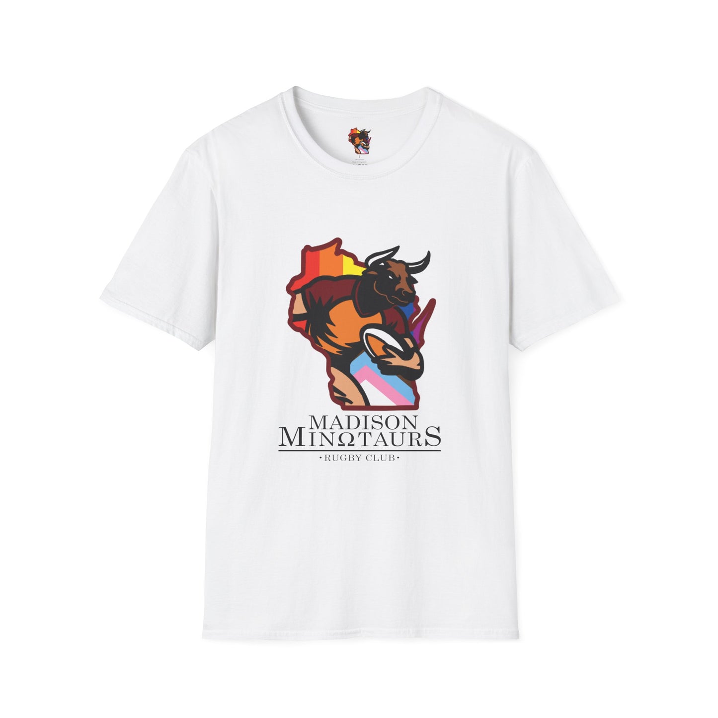 Madison Minotaurs Rugby Logo T-Shirt — Bold Athletic Bull Graphic